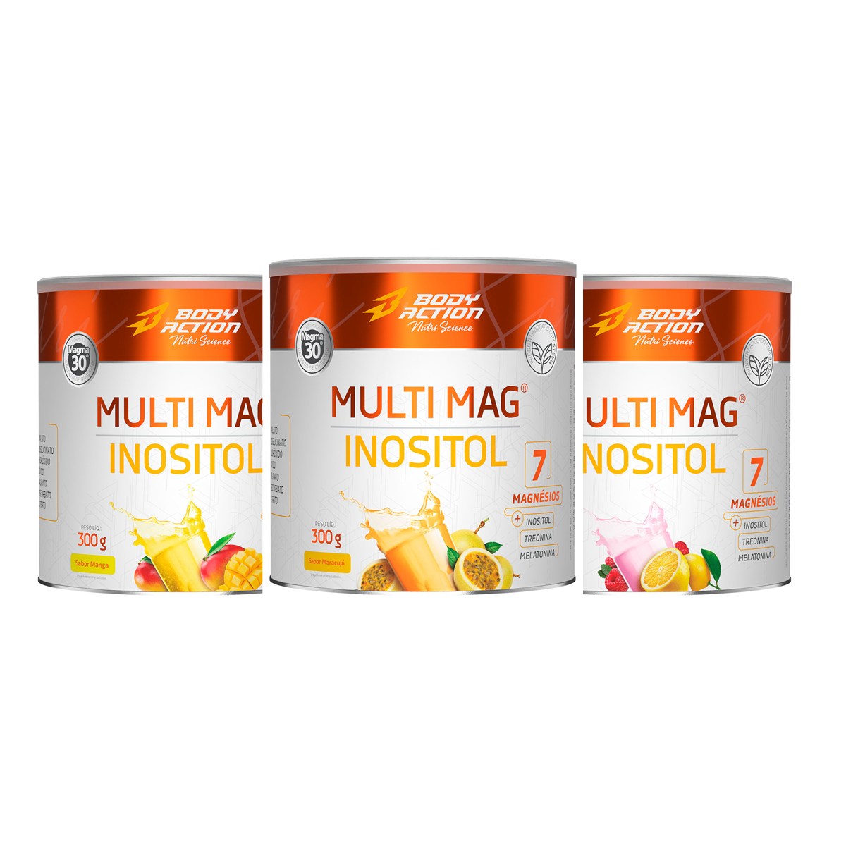 Os três sabores do Multi Mag Inositol